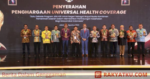 Pemkab Wajo Menerima Penghargaan UHC Awards Dari Wapres Ma'ruf Amin