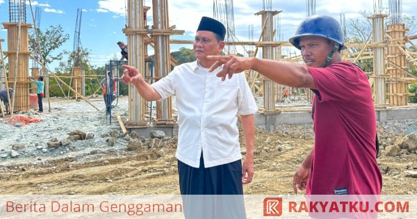 Inspeksi Langsung, Bupati Barru Pastikan Pembangunan Masjid Raya Sesuai Rencana