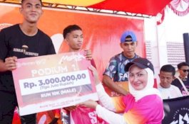 Feri Fadri Asal Bone Raih Podium I Masamba Run