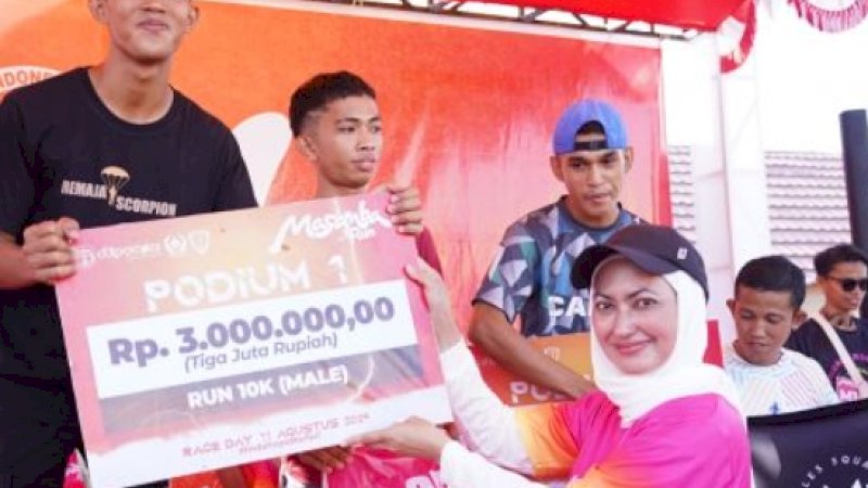 Feri Fadri Asal Bone Raih Podium I Masamba Run