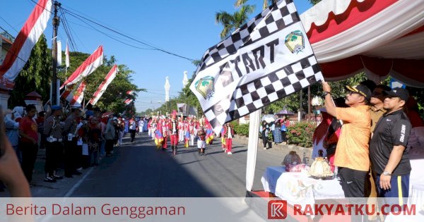 Wabup Gowa Lepas 86 Sekolah Peserta Gerak Jalan Pelajar