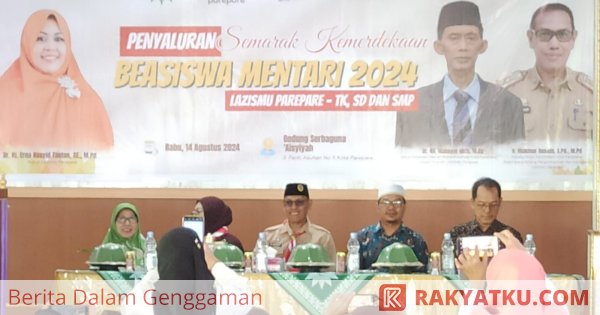 Pemkot Parepare dan Lazismu Kolaborasi Salurkan Bantuan Beasiswa Mentari