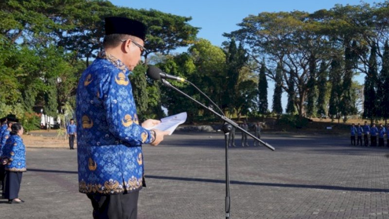 Sekprov Sulsel Jadi Irup Upacara HUT Ke-79 RI di Kantor Gubernur