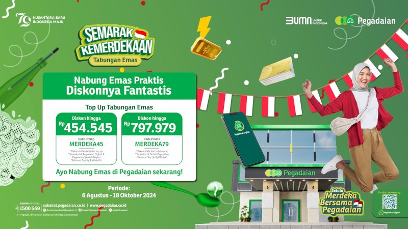 Merdeka nabung emas Pegadaian