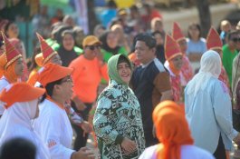 Indira Yusuf Ismail Berkunjung ke Pulau Lae-Lae