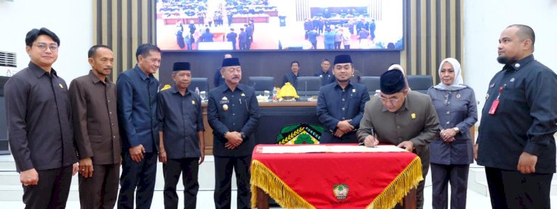Ranperda APBD Perubahan Tahun 2024 Kabupaten Gowa Ditetapkan