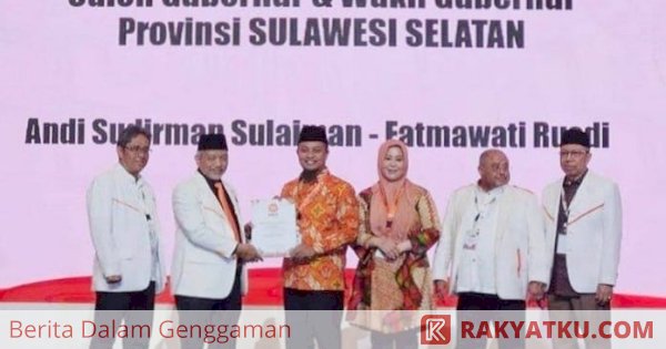 Andi Sudirman Sulaiman-Fatmawati Kantongi Formulir B1-KWK dari PKS