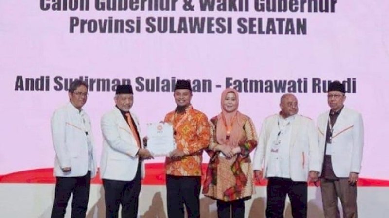 Andi Sudirman Sulaiman-Fatmawati Kantongi Formulir B1-KWK dari PKS