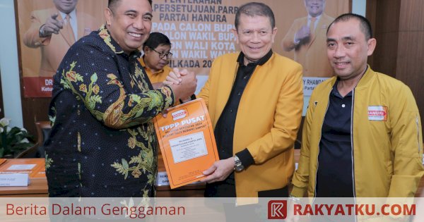 Partai Hanura Serahkan Dukungan B1 KWK ke Chaidir - Suhartina