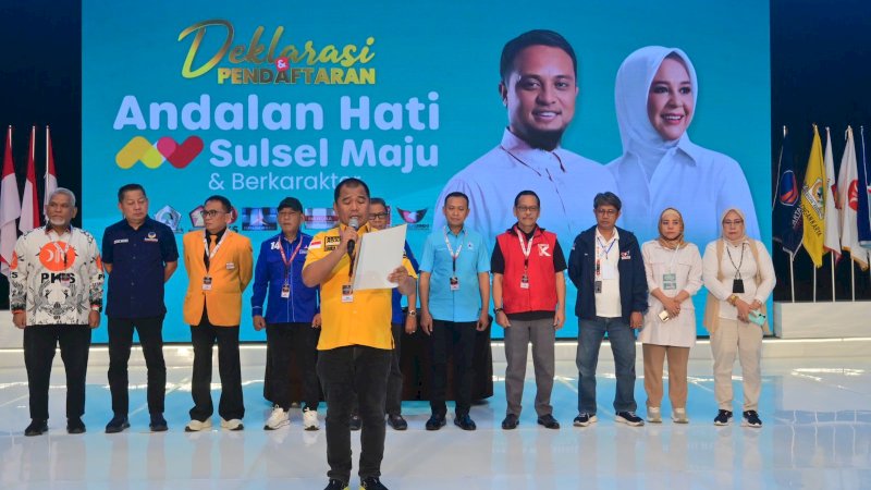 Koalisi 10 Partai Komitmen Menangkan Andalan Hati di Pilgub Sulsel