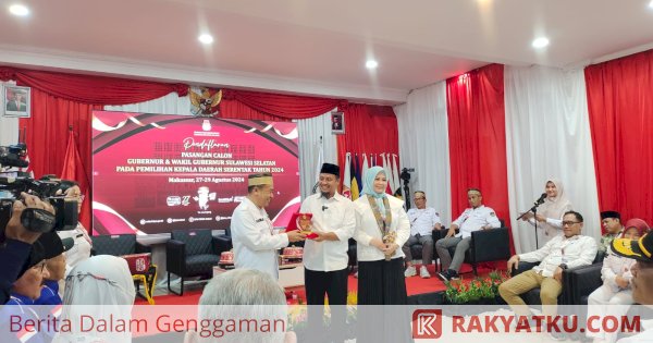 Pasangan Andi Sudirman Sulaiman dan Fatmawati Rusdi Resmi Daftar ke KPU