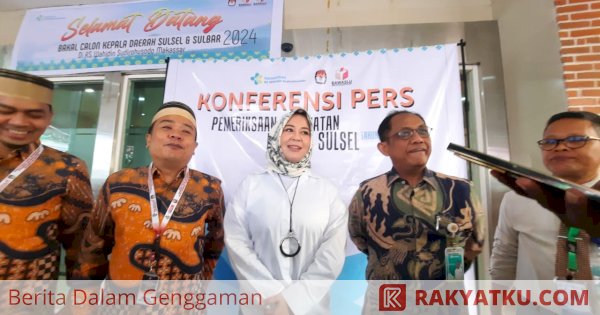 Pasangan Calon Gubernur dan Wakil Gubernur Sulsel Periksa Kesehatan di RS Wahidin