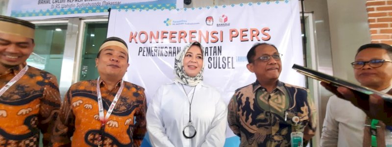 Pasangan Calon Gubernur dan Wakil Gubernur Sulsel Periksa Kesehatan di RS Wahidin