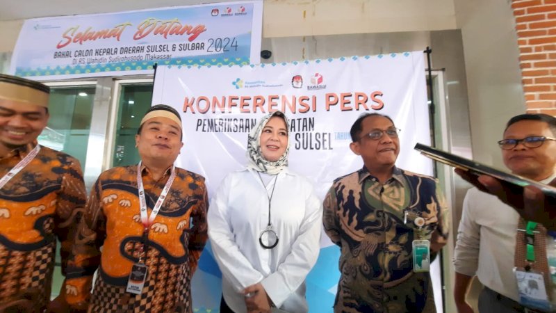 Pasangan Calon Gubernur dan Wakil Gubernur Sulsel Periksa Kesehatan di RS Wahidin