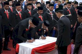 Suasana Khidmat Menyelimuti Pelantikan 40 Anggota DPRD Kabupaten Wajo Masa Jabatan 2024-2029