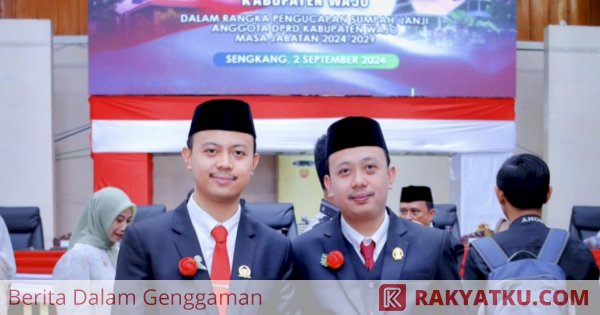 Dua Saudara Kandung Resmi Dilantik Jadi Anggota DPRD Wajo