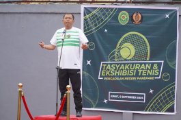 Pemkot dan Forkopimda Bersinergi di Peresmian Lapangan Tenis Pengadilan Negeri Parepare