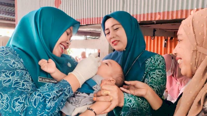 Capai 101 Persen, Maros Tertinggi Di Sulsel Cakupan PIN Polio