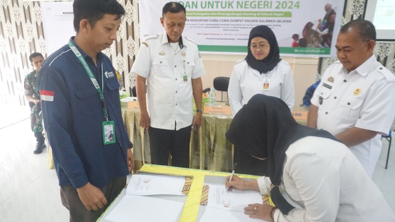 LKC Dompet Dhuafa Sulsel Bersama Dinkes Kabupaten Pangkep Resmi Luncurkan Program "Bidan Untuk Negeri"