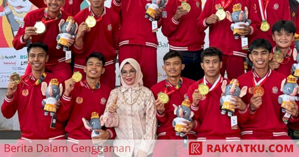 Atlet Takraw Beregu Putra Sulsel Raih Medali Emas di PON Aceh-Sumut 2024