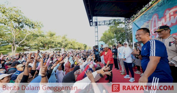 Puluhan Ribu Warga Gowa Ikuti Jalan Anti Mager Bersama Andi Sudirman Sulaiman