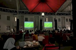 Serunya Nobar Babak Penyisihan AFC di Swiss-Belinn Panakukkang