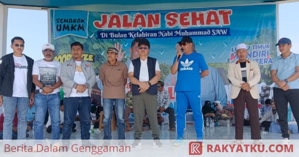 Gelar Jalan Sehat, Isrullah-Usman Komitmen Berikan Akses Pendidikan Merata untuk Masyarakat Lutim