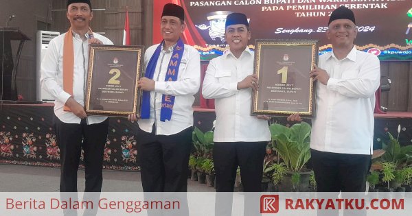 Dua Pasangan Calon Kepala Daerah Wajo Pengundian Nomor Urut, Bupati Incumbent No 2