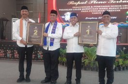 Dua Pasangan Calon Kepala Daerah Wajo Pengundian Nomor Urut, Bupati Incumbent No 2