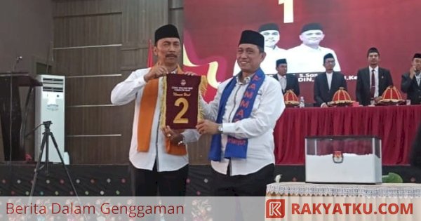 Pasangan calon Bupati dan Wakil Bupati Wajo Amran Mahmud-Amran Dapat Nomor Urut 2