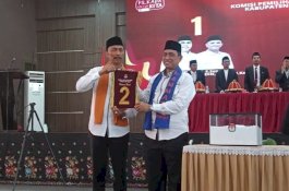 Pasangan calon Bupati dan Wakil Bupati Wajo Amran Mahmud-Amran Dapat Nomor Urut 2