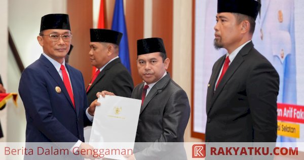 Prof Zudan Lantik Empat Pejabat Sementara Kepala Daerah di Sulsel