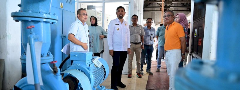 Pjs. Wali Kota Makassar Tinjau Kesiapan Perumda Air Minum dalam Penanggulangan Krisis Air
