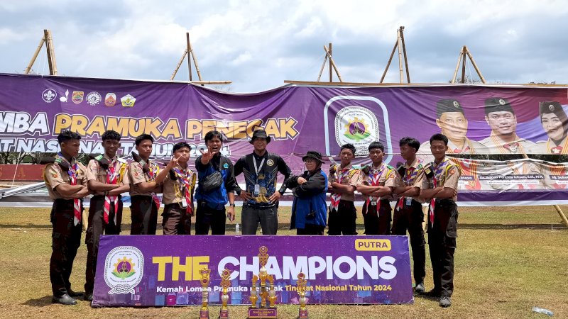 SMKN 5 Barru Borong Medali di Ajang Pramuka Tingkat Nasional, Jadi Juara Umum 3