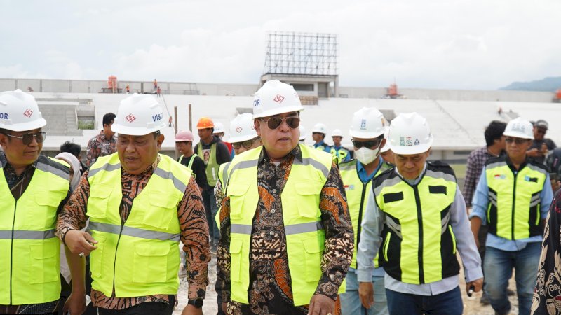 Progress Stadion Gelora BJ Habibie Capai 54 Persen