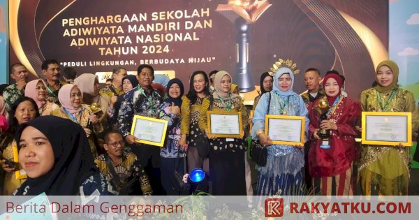 Enam Sekolah di Gowa Raih Adiwiyata Nasional dan Mandiri dari KLHK