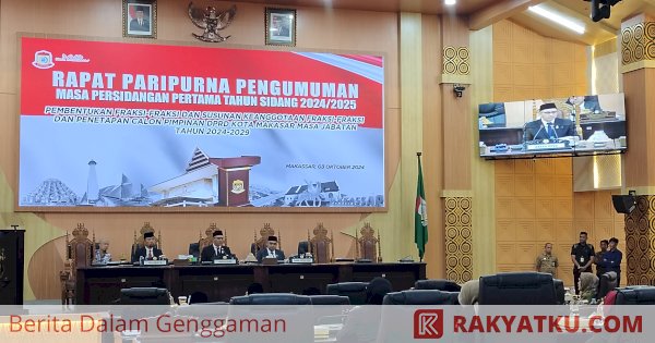 Rapat Paripurna Penetapan Calon Pimpinan, Supratman Ketua DPRD Kota Makassar