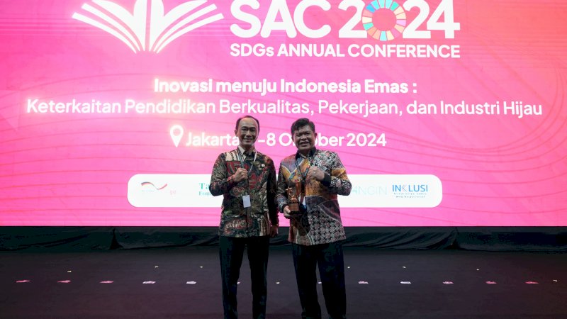 Berkat Inovasi Pasti Beraksi, Pemprov Sulsel Raih Penghargaan SDG's Action Award 2024