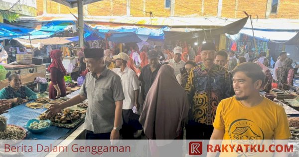 Duo Amran Blusukan di Pasar Siwa