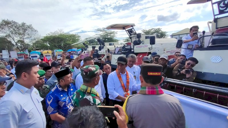 Menteri Pertanian RI, Andi Amran Sulaiman melakukan kunjungan kerja ke Kabupaten Gowa pada Jumat 11/10/2024. (Dok Rakyatku)