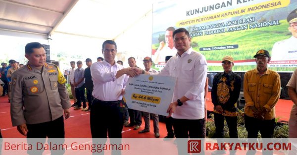 Gowa Dapat Bantuan Alat Pertanian Senilai Rp65 Miliar