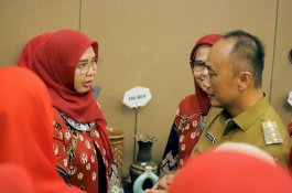 Penjabat Ketua TP PKK Wajo Menghadiri Rakerda dan Pengukuhan Pengurus Dekranasda Provinsi Sulsel