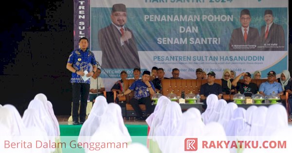 Hari Santri Nasional, Bupati Gowa Tanam Pohon di Ponpes Sulhas