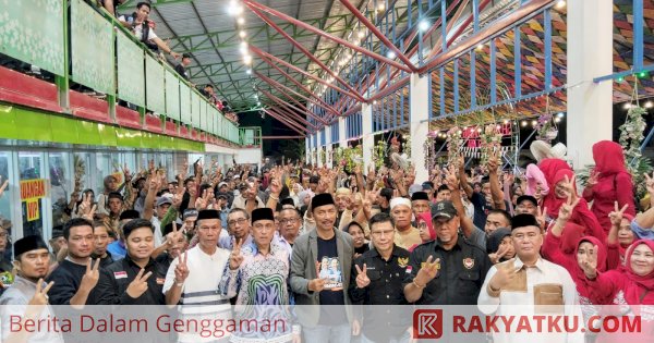 Masyarakat Antusias Sambut Kehadiran Paslon Pammase di Rest Area Capt. Abidin Tobarakka