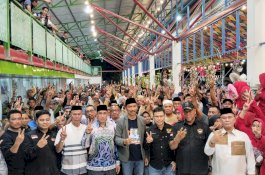 Masyarakat Antusias Sambut Kehadiran Paslon Pammase di Rest Area Capt. Abidin Tobarakka