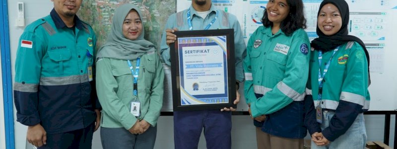 PT Vale IGP Morowali Raih Penghargaan atas Komitmen Penanggulangan Penyakit Menular
