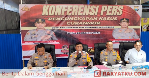 Polrestabes Makassar Ungkap Pencurian Motor dan Mobil, 16 Pelaku Ditangkap