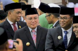 Penjabat Bupati Wajo Hadiri Pengambilan Sumpah Pimpinan DPRD Sulsel