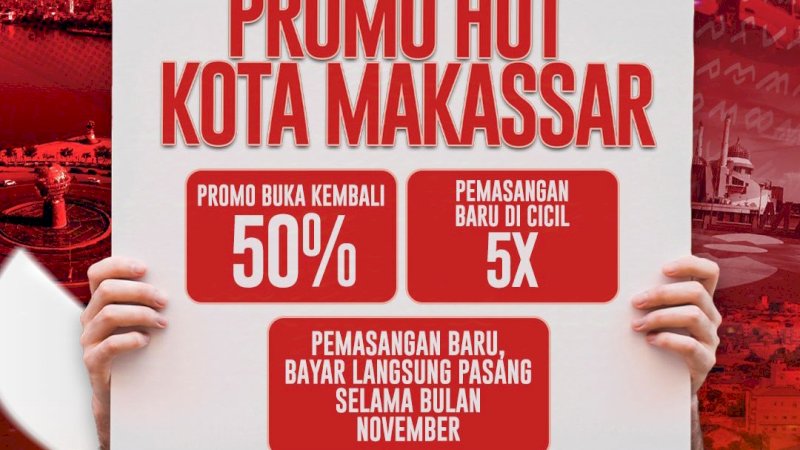 Promo PDAM dalam Rangka Hut ke-417 Makassar