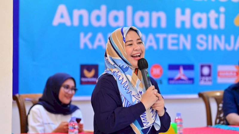 Calon Wakil Gubernur Sulsel nomor urut 2, Fatmawati Rusdi.